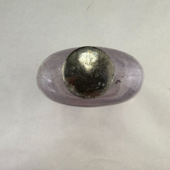 Vintage Purple Tint Glass Medicine Bottle With Screw Top - Picture 5 of 14